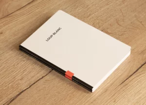 Duo de carnets de la gamme Le Naturel, conçus et fabriqués par Loup Blanc. Les carnets Le Naturel sont 100% fabriqués en France, avec du papier recyclé français, peu blanchi.