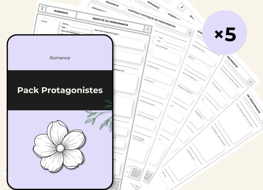 LOUP BLANC - Romance - Vignette Pack Protagonistes