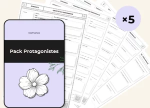 Romance - Pack Protagonistes (5 fiches)