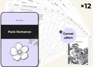 Romance - Pack complet (12 fiches + 1 carnet offert)